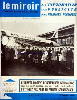 MIROIR DE L'INFORMATION DE LA PUBLICITE ET DES RELATIONS PUBLIQUES (LE) [No 164] du 14/01/1961